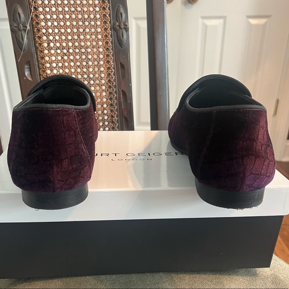 Mens High Eagle Velvet Loafers